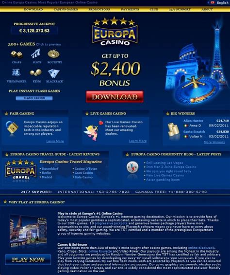 europa casino contact details